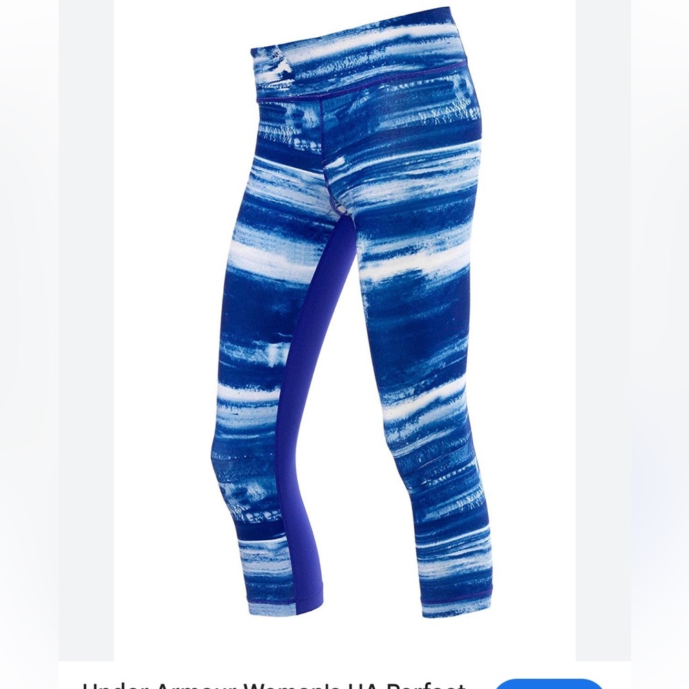 Under Armour Women’s UA Printed Blue Capri
